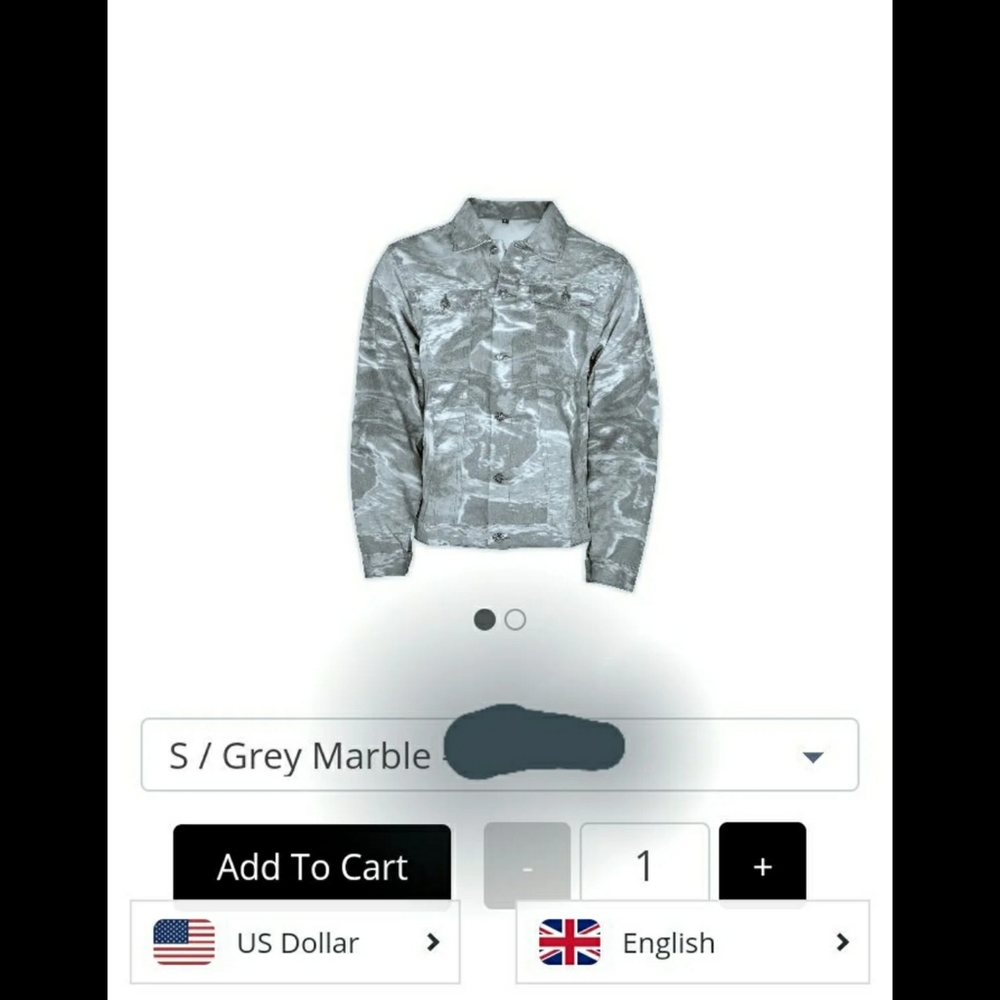 Kito Wares Cherub marble jacket - Picture 2 of 6